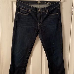 Straight Leg dark blue jeans (size 31)